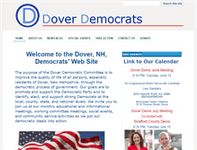 Tablet Screenshot of dovernhdemocrats.org